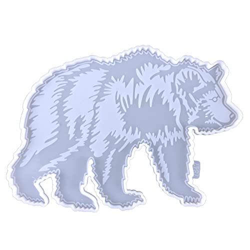 Epoxidharz-Formen mit Bär-Schlüsselanhänger, Ornament, Wanddekoration, Gießformen aus Silikon für Wanddekoration, Ornament-Form von CQEAZ