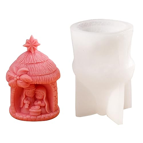 Harzmuster CQEAZ Religion Krippenstatue Silikonform Kerze Gips Epoxidharz Gießform Desktop Ornament Harzmuster CQEAZ Religion Krippenstatue Silikonform Kerze Gips Epoxidharz Gießform Desktop Ornament von CQEAZ