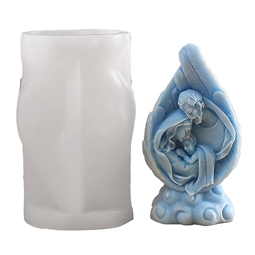 Harzmuster CQEAZ Religion Krippenstatue Silikonform Kerze Gips Epoxidharz Gießform Desktop Ornament Harzmuster CQEAZ Religion Krippenstatue Silikonform Kerze Gips Epoxidharz Gießform Desktop Ornament von CQEAZ