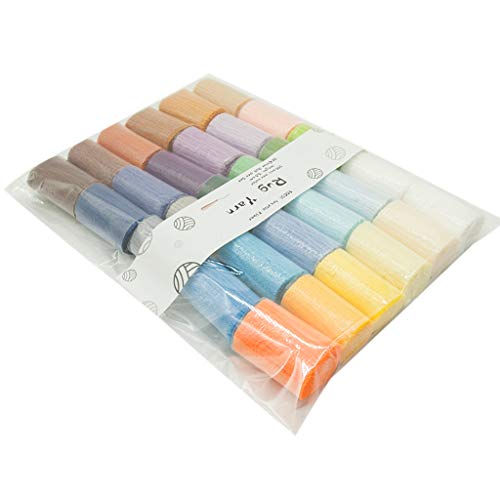 Knüpfgarn-Set, 30 verschiedene Farben für vorgeschnittene Wollgarn-Set für Wandteppich, geknotete Teppiche Knüpfgarn-Set, 30 verschiedene Farben für vorgeschnittene Wollgarn-Set für Wandteppich, geknotete Teppiche von CQEAZ