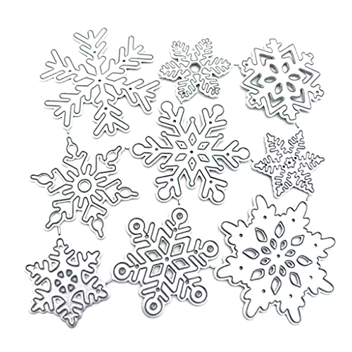 Metall-Stanzschablone mit Schneeflocken-Motiv, für Scrapbooking, Alben, Papierkarten, Scrapbooking, Stanzformen von CQEAZ