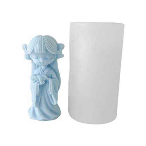 Puppenformen für die Herstellung von Silikonform für Mädchen, Epoxidharz, Gießen für Seife, Silikon zur Dekoration, Säulen-Herz, Weihnachten, für Sojawachs Puppenformen für die Herstellung von Silikonform für Mädchen, Epoxidharz, Gießen für Seife, Silikon zur Dekoration, Säulen-Herz, Weihnachten, für Sojawachs von CQEAZ