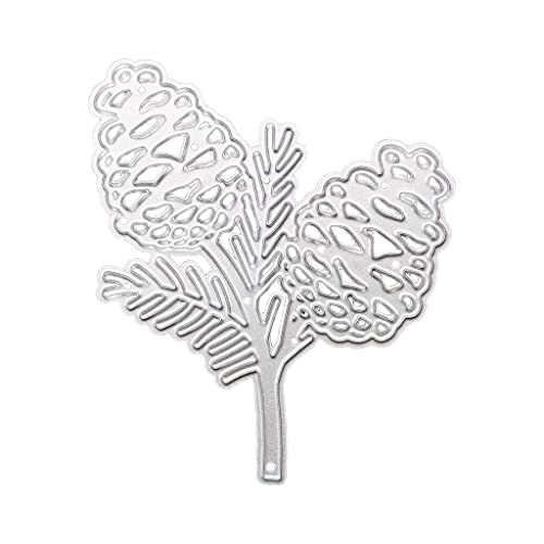 Scrapbook Stempel CQEAZ Christmas Tannenzapfen Metall Stanzformen Schablone Scrapbooking Album Papier von CQEAZ