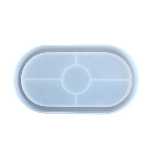 Silikonform aus Kunstharz, oval, zur Schmuckherstellung, elliptisches Ablageschale, Epoxidharz, Gießform für Schmuck, Geschirr, Dekorationen, Silikon von CQEAZ