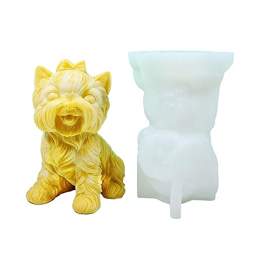 Silikonform mit sitzendem 3D-Hund, handgefertigt, Desktop-Dekoration, Gips-Ornamente, Epoxidharz Silikonform mit sitzendem 3D-Hund, handgefertigt, Desktop-Dekoration, Gips-Ornamente, Epoxidharz von CQEAZ