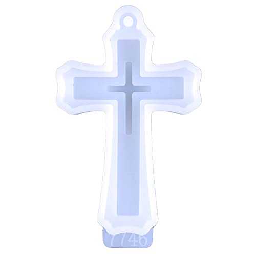 Silikonharz-Form, Epoxidharz-Formen, Kruzifix-Gussform für Halskette, Anhänger, Schmuck, Schlüsselanhänger von CQEAZ
