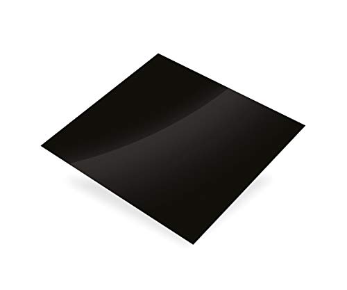 Alublech schwarz lackiert 500 x 250 x 1 mm von CQFD