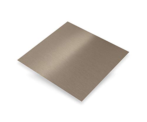 Aluminiumblech Kupfer Stärke 0,5 mm gebürstet 500 x 250 mm von CQFD