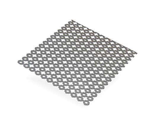Stahlblech perforiert Kleeblatt Dicke 1 mm 500 x 250 mm von CQFD