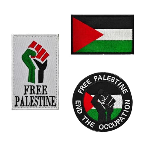 Palestine Flag Patches,Free Palestine Embroidered Tactical Morale Patch,Palestine Patch for Clothes Hat Backpacks Pride Decorations Palestine Flag Patches,Free Palestine Embroidered Tactical Morale Patch,Palestine Patch for Clothes Hat Backpacks Pride Decorations von CQSVUJ