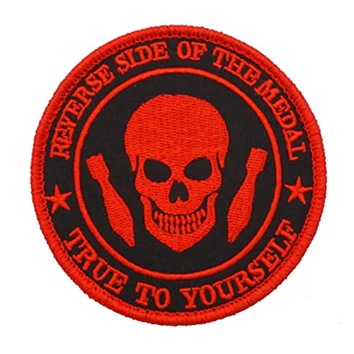 2 Stück Patches Stickerei Rückseite der Medaille treu zu dir Militär taktische Abzeichen mit Haken Loop Backing von CR PATCH FACTORY