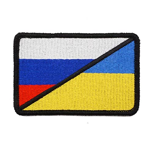 2 Stück Patches Stickerei Russische Flagge Ukraine Militär Tactical Abzeichen mit Haken Schleife Backing für Rucksäcke Jacken Kleidung Applique 2 Stück Patches Stickerei Russische Flagge Ukraine Militär Tactical Abzeichen mit Haken Schleife Backing für Rucksäcke Jacken Kleidung Applique von CR PATCH FACTORY