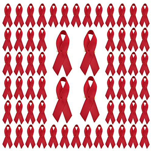 CRAFFANCY Satin-Brosche mit roter Schleife, für Herzkrankheiten, HIV/AIDS, Drogenprävention, DUI, mit Sicherheitsnadel für Männer und Frauen, 200 Stück CRAFFANCY Satin-Brosche mit roter Schleife, für Herzkrankheiten, HIV/AIDS, Drogenprävention, DUI, mit Sicherheitsnadel für Männer und Frauen, 200 Stück von CRAFFANCY