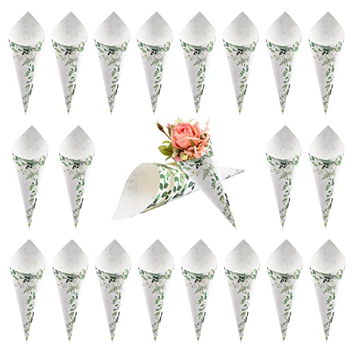 CRAFFANCY Grüne Papierzapfen, 60 Stück Blumen-Konfetti-Zapfen, Blumenstrauß, Blütenblätter, Süßigkeiten-Blumenhalter mit Klebeband für Hochzeitsfeiern CRAFFANCY Grüne Papierzapfen, 60 Stück Blumen-Konfetti-Zapfen, Blumenstrauß, Blütenblätter, Süßigkeiten-Blumenhalter mit Klebeband für Hochzeitsfeiern von CRAFFANCY