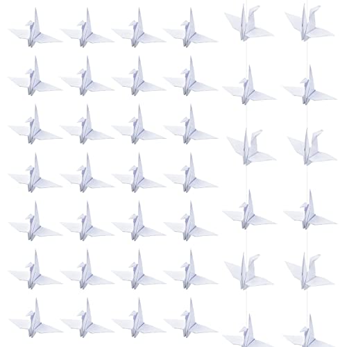 CRAFFANCY Origami-Papier-Kranich-Set, 140 Stück, handgefertigt, gefaltet, Origami-Papier-Kranich-Girlande für Hochzeit, Party, Hintergrund, Heimdekoration, Weiß CRAFFANCY Origami-Papier-Kranich-Set, 140 Stück, handgefertigt, gefaltet, Origami-Papier-Kranich-Girlande für Hochzeit, Party, Hintergrund, Heimdekoration, Weiß von CRAFFANCY