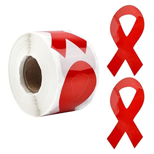 CRAFFANCY Rote Schleifen-Aufkleber, 250 Stück, Bewusstseinsband für Herzkrankheiten, HIV/AIDS, Drogenprävention, Geschenktüten CRAFFANCY Rote Schleifen-Aufkleber, 250 Stück, Bewusstseinsband für Herzkrankheiten, HIV/AIDS, Drogenprävention, Geschenktüten von CRAFFANCY