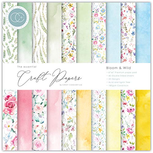 CRAFT CONSORTIUM LTD Craft Con Pappad-Papierblock, 15,2 cm, 20 Designs von CRAFT CONSORTIUM LTD