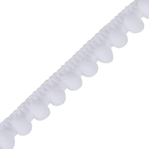 0,75 cm Mini-Pompons zum Basteln & Kinderbedarf: Mini-Pompons, Weihnachten, Handwerk, Pompon-Girlande, Pompom-Bordüre, Pompons Handwerk, bunt, DIY, Dekor (Smaragd, 1 m) Craft Queen LTD von CRAFT Queen LTD