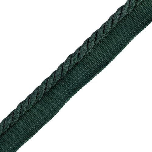 Flanschkordel, 19 mm Baumwollpaspel zum Nähen, Kissen, Polsterband, Flanschbesatz, Kissen, Nähgarn, Zopf, Möbelkissen, Flaschengrün, 1 Stück Flanschkordel, 19 mm Baumwollpaspel zum Nähen, Kissen, Polsterband, Flanschbesatz, Kissen, Nähgarn, Zopf, Möbelkissen, Flaschengrün, 1 Stück von CRAFT Queen LTD