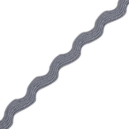 Narrow RIC Rac 4,5 mm breites Band und Borte zum Nähen, Bänder, dekorative Borten, Bastelbänder und Zierteile, Stoffeinfassung, Weihnachten, Näh- und DIY-Projekte (Silber, 10 m) Craft Queen LTD von CRAFT Queen LTD