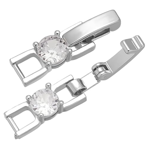 CRAFTYMELODY 10 Stück Faltschließe Messing Zirkonia Verlängerungsverschluss Schnappverschluss Verschluss Endkappen Uhr Platin Schmuckverschluss Für Armband CRAFTYMELODY 10 Stück Faltschließe Messing Zirkonia Verlängerungsverschluss Schnappverschluss Verschluss Endkappen Uhr Platin Schmuckverschluss Für Armband von CRAFTYMELODY