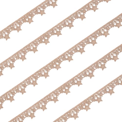 CRAFTYMELODY 10 Yards Polyester Spitzenbesatz Zum Nähen Spitzenband Mit Sternrand Dekoratives Band 22mm Breit Vintage Besatz Für Geschenkverpackungen Hochzeitsdekor CRAFTYMELODY 10 Yards Polyester Spitzenbesatz Zum Nähen Spitzenband Mit Sternrand Dekoratives Band 22mm Breit Vintage Besatz Für Geschenkverpackungen Hochzeitsdekor von CRAFTYMELODY