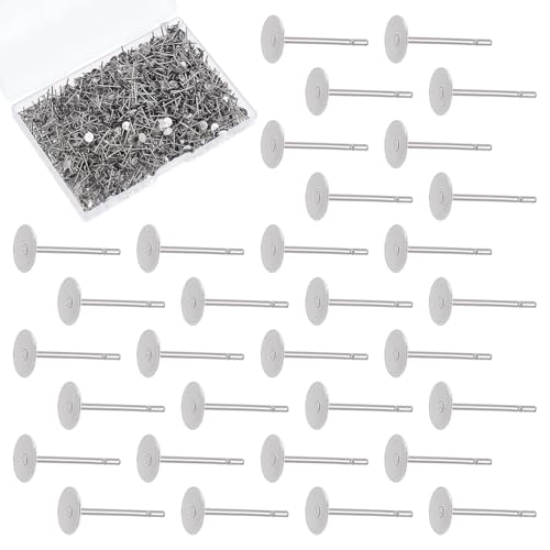 CRAFTYMELODY 1000 Stück Edelstahl Ohrringe Pfosten Flache Pad Ohrring Pfosten Blank Ohrstecker Flache Runde Ohrstecker DIY Schmuck Erkenntnisse CRAFTYMELODY 1000 Stück Edelstahl Ohrringe Pfosten Flache Pad Ohrring Pfosten Blank Ohrstecker Flache Runde Ohrstecker DIY Schmuck Erkenntnisse von CRAFTYMELODY