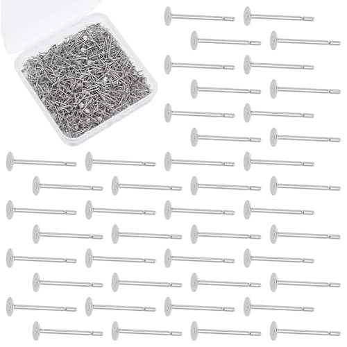 CRAFTYMELODY 1000 Stück Edelstahl Ohrringe Pfosten Flache Pad Ohrring Pfosten Blank Ohrstecker Flache Runde Ohrstecker DIY Schmuck Erkenntnisse CRAFTYMELODY 1000 Stück Edelstahl Ohrringe Pfosten Flache Pad Ohrring Pfosten Blank Ohrstecker Flache Runde Ohrstecker DIY Schmuck Erkenntnisse von CRAFTYMELODY