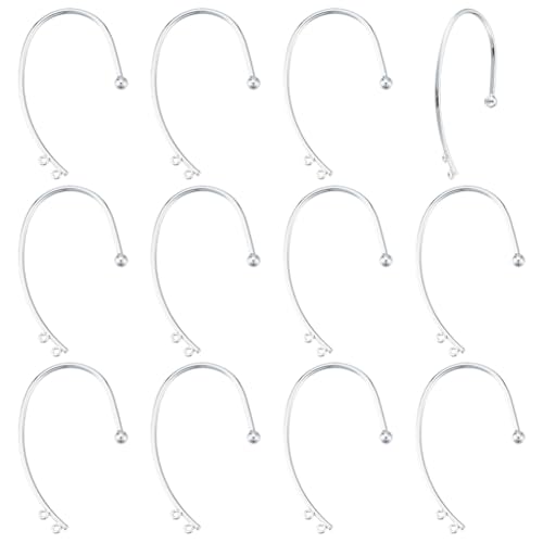 CRAFTYMELODY 12 Stück Ohrmanschette Messing Metall Wickelohrringe Mit 2 Schlaufen Silberfarben Nicht Durchbohrt Ohrclip Befunde Konverter Für Frauen CRAFTYMELODY 12 Stück Ohrmanschette Messing Metall Wickelohrringe Mit 2 Schlaufen Silberfarben Nicht Durchbohrt Ohrclip Befunde Konverter Für Frauen von CRAFTYMELODY