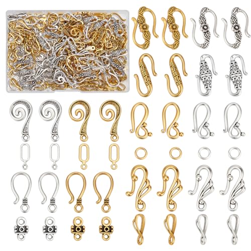 CRAFTYMELODY 120 Stück Haken Und S Hakenverschlüsse Im Tibetischen Stil 12 Stile Verbinder Endverschlüsse Hakenring Knebelverschlüsse Kordel Endverschluss Verbinder CRAFTYMELODY 120 Stück Haken Und S Hakenverschlüsse Im Tibetischen Stil 12 Stile Verbinder Endverschlüsse Hakenring Knebelverschlüsse Kordel Endverschluss Verbinder von CRAFTYMELODY