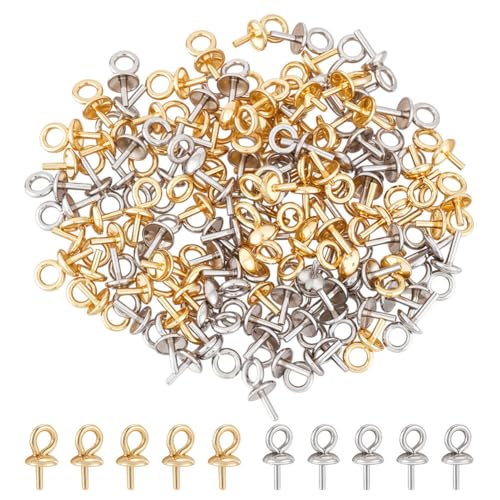 CRAFTYMELODY 120 Stück Ösenstift Ösenstift 2 Farbig Edelstahl Ösenstift Ösenbecher Perlenverbinder Für Halbgebohrte Perlen Charms Anhänger CRAFTYMELODY 120 Stück Ösenstift Ösenstift 2 Farbig Edelstahl Ösenstift Ösenbecher Perlenverbinder Für Halbgebohrte Perlen Charms Anhänger von CRAFTYMELODY