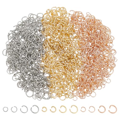 CRAFTYMELODY 1200 Stück Offener Biegering 12 Stile Edelstahl Verbindungsringe Lose Für DIY Schmuckherstellung Zubehör CRAFTYMELODY 1200 Stück Offener Biegering 12 Stile Edelstahl Verbindungsringe Lose Für DIY Schmuckherstellung Zubehör von CRAFTYMELODY