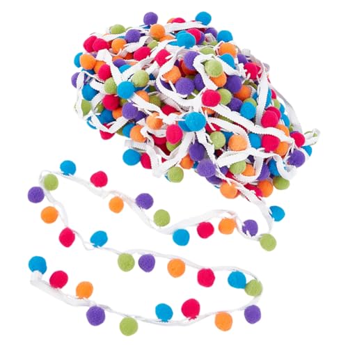 CRAFTYMELODY 14.22 Yard Pom Pom Trim 7/8 Zoll Ball Fringe Trim Ribbon Buntes Nähzubehör Für DIY Nähen Handwerk Kleidung Verzierung Home Decor CRAFTYMELODY 14.22 Yard Pom Pom Trim 7/8 Zoll Ball Fringe Trim Ribbon Buntes Nähzubehör Für DIY Nähen Handwerk Kleidung Verzierung Home Decor von CRAFTYMELODY