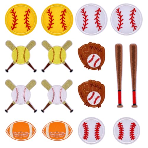 CRAFTYMELODY 16 Stück Baseball Patches Im 8 Stil Stickerei Baseballschläger Handschuhe Patches Sport Applikation Reparatur Vintage Zum Aufnähen Und Aufbügeln DIY Bastelzubehör CRAFTYMELODY 16 Stück Baseball Patches Im 8 Stil Stickerei Baseballschläger Handschuhe Patches Sport Applikation Reparatur Vintage Zum Aufnähen Und Aufbügeln DIY Bastelzubehör von CRAFTYMELODY