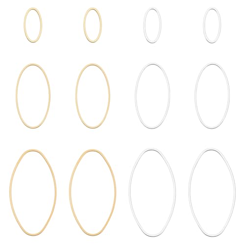 CRAFTYMELODY 180 Stück 6 Stile Messing Verbindungsringe Ovale Verbindungsringe Offene Lünetten Glieder 16/30/40mm Hohlanhänger Rohlinge Rahmen Ohrringe CRAFTYMELODY 180 Stück 6 Stile Messing Verbindungsringe Ovale Verbindungsringe Offene Lünetten Glieder 16/30/40mm Hohlanhänger Rohlinge Rahmen Ohrringe von CRAFTYMELODY