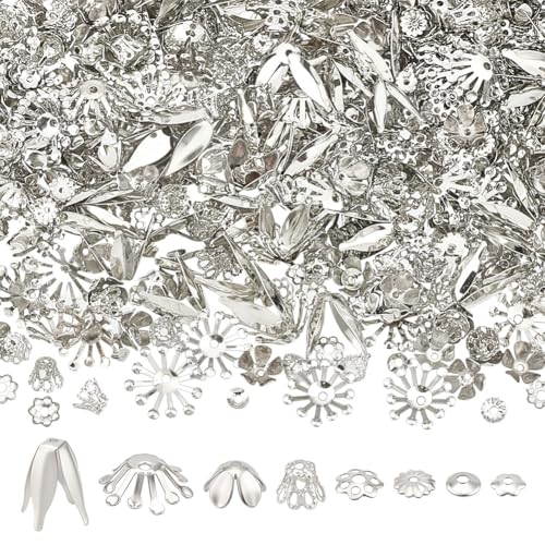 CRAFTYMELODY 1900 Stück 8 Stil nperlenkappen Kits Eisen nperlen Endkappe Platin Floral Lose Spacer Perlen Endkappen Verschiedene n Metallperlen CRAFTYMELODY 1900 Stück 8 Stil nperlenkappen Kits Eisen nperlen Endkappe Platin Floral Lose Spacer Perlen Endkappen Verschiedene n Metallperlen von CRAFTYMELODY