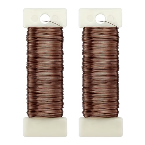 CRAFTYMELODY 2 Rolle 328.08 Fuß Eisen Blumendraht Sattelbraun Flexibler Paddeldraht Floristen Kranzdraht Für DIY Bastelarbeiten Weihnachtsblumenverpackung CRAFTYMELODY 2 Rolle 328.08 Fuß Eisen Blumendraht Sattelbraun Flexibler Paddeldraht Floristen Kranzdraht Für DIY Bastelarbeiten Weihnachtsblumenverpackung von CRAFTYMELODY