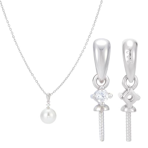 CRAFTYMELODY 2 Stück Ösenstift Ösenstift Sterlingsilber Schrauböse Platin Cup Perlenverbinder Für Halbgebohrte Perlen Charms Anhänger CRAFTYMELODY 2 Stück Ösenstift Ösenstift Sterlingsilber Schrauböse Platin Cup Perlenverbinder Für Halbgebohrte Perlen Charms Anhänger von CRAFTYMELODY