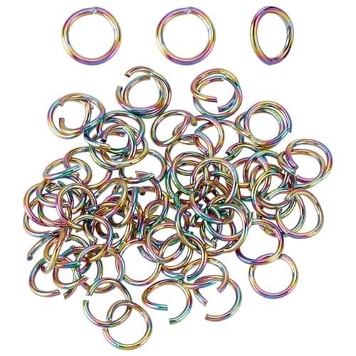 CRAFTYMELODY 200 Stück Offene Biegeringe In Regenbogenfarben 304 runde Biegeringe Aus Edelstahl 6x0.8mm Verbindungsstücke Runde Schmuckglieder Zur Schmuckherstellung CRAFTYMELODY 200 Stück Offene Biegeringe In Regenbogenfarben 304 runde Biegeringe Aus Edelstahl 6x0.8mm Verbindungsstücke Runde Schmuckglieder Zur Schmuckherstellung von CRAFTYMELODY