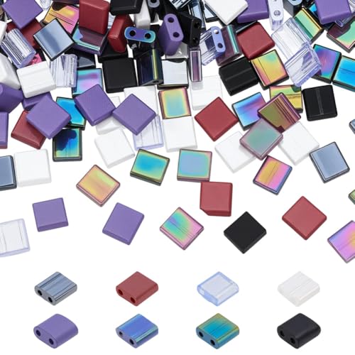 CRAFTYMELODY 240 Stück 8 Farben 2 Loch Glasperlen 5mm Abstandshalter Lose Perlen Bulk Rechteck Für Schmuckherstellung Zubehör Zubehör Basteldekor CRAFTYMELODY 240 Stück 8 Farben 2 Loch Glasperlen 5mm Abstandshalter Lose Perlen Bulk Rechteck Für Schmuckherstellung Zubehör Zubehör Basteldekor von CRAFTYMELODY