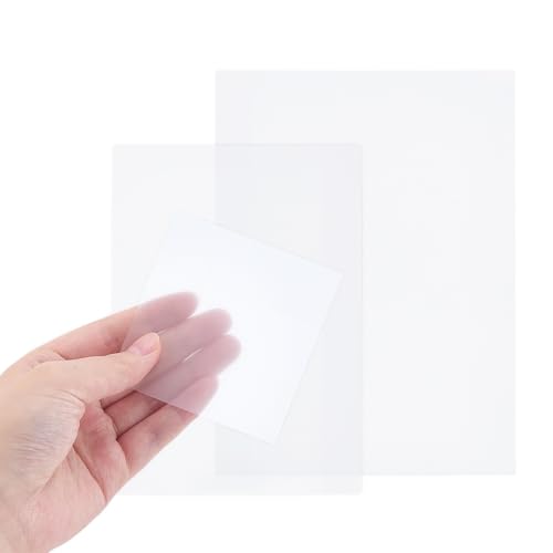 CRAFTYMELODY 3 Stück 3 Stile Transparente Haftnotizen Quadratisch/Rechteckig Weiß PET Wasserdicht Notizblock Selbstklebend Sticky Post Supersize Für Büro Und Schule von CRAFTYMELODY