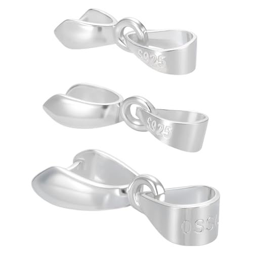 CRAFTYMELODY 3 Stück Klemmverschluss 3 Größe 925 Sterling Silber Druckknopfverschluss Perlenanhänger Verbinder Baumeln Charm Schmuckfund Für Die Schmuckherstellung CRAFTYMELODY 3 Stück Klemmverschluss 3 Größe 925 Sterling Silber Druckknopfverschluss Perlenanhänger Verbinder Baumeln Charm Schmuckfund Für Die Schmuckherstellung von CRAFTYMELODY