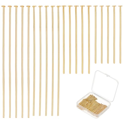 CRAFTYMELODY 300 Stück Kopfstifte 4 Stile Flachkopfstifte 18 Karat Vergoldete Messing Schmuckstifte Nadeln 25/30/45/50mm Für Die Schmuckherstellung Zubehör CRAFTYMELODY 300 Stück Kopfstifte 4 Stile Flachkopfstifte 18 Karat Vergoldete Messing Schmuckstifte Nadeln 25/30/45/50mm Für Die Schmuckherstellung Zubehör von CRAFTYMELODY