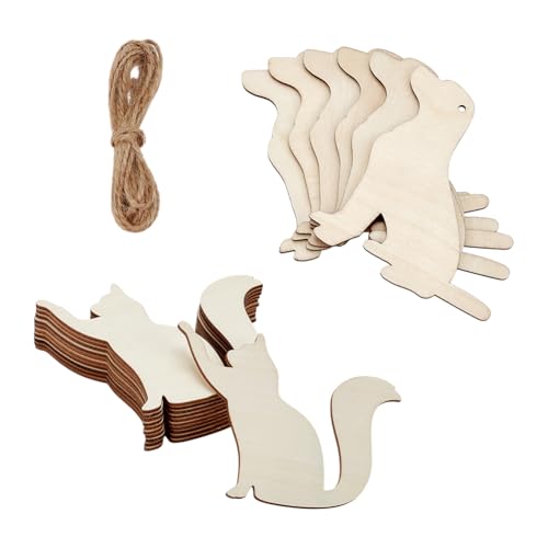CRAFTYMELODY 32 Stücke Holz Hund Katze Ausschnitte Unvollendete Holz 2 Stile Blank Ausschnitte Liebhaber Haustier Tier Hängende Ornamente Tags CRAFTYMELODY 32 Stücke Holz Hund Katze Ausschnitte Unvollendete Holz 2 Stile Blank Ausschnitte Liebhaber Haustier Tier Hängende Ornamente Tags von CRAFTYMELODY
