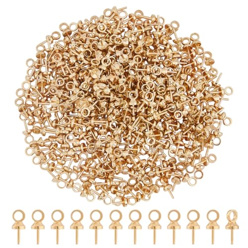 CRAFTYMELODY 350 Stück Ösenstift Ösenstift Messing Ösenstift Öse Hellgold Tasse Perlenverbinder Für Halb Gebohrte Perlen Charms Anhänger Schmuckherstellung CRAFTYMELODY 350 Stück Ösenstift Ösenstift Messing Ösenstift Öse Hellgold Tasse Perlenverbinder Für Halb Gebohrte Perlen Charms Anhänger Schmuckherstellung von CRAFTYMELODY