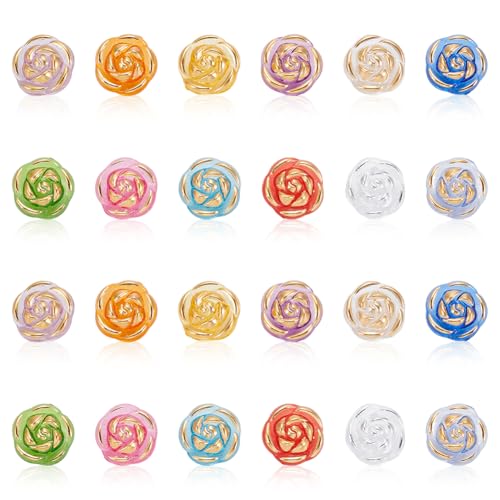 CRAFTYMELODY 360 Stück 12 Farben Acryl Rose Blumenknöpfe Transparente Blumen Nähknöpfe Gemischte Farben Verschluss Blumenknopf Dekorativer Knopf CRAFTYMELODY 360 Stück 12 Farben Acryl Rose Blumenknöpfe Transparente Blumen Nähknöpfe Gemischte Farben Verschluss Blumenknopf Dekorativer Knopf von CRAFTYMELODY