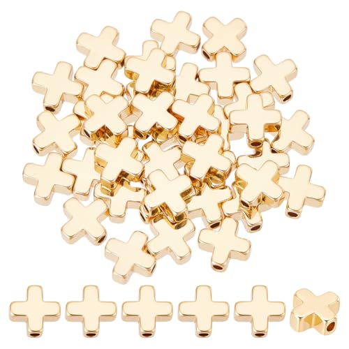 CRAFTYMELODY 40 Stück Kreuzperlen 18K Vergoldete Messing Kruzifix Kreuz Spacer Perlen Kreuz Heilige Charm Perlen Kruzifix Lose Perlen Gebetsperlen CRAFTYMELODY 40 Stück Kreuzperlen 18K Vergoldete Messing Kruzifix Kreuz Spacer Perlen Kreuz Heilige Charm Perlen Kruzifix Lose Perlen Gebetsperlen von CRAFTYMELODY
