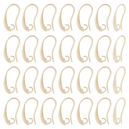 CRAFTYMELODY 40 Stück Ohrringhaken 18 Karat Vergoldet Fischhaken Messing Ohrring Herstellungsset Ohrdraht Mit Horizontalen Schlaufen Tropfen Ohrring Findung CRAFTYMELODY 40 Stück Ohrringhaken 18 Karat Vergoldet Fischhaken Messing Ohrring Herstellungsset Ohrdraht Mit Horizontalen Schlaufen Tropfen Ohrring Findung von CRAFTYMELODY