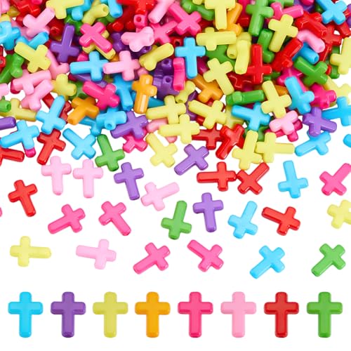 CRAFTYMELODY 400 Stück Acryl Kreuzperlen In Verschiedenen Farben Kruzifix Kreuz Abstandshalter Perlen Kreuz Heilige Charm Perlen Klobige Perlen Bunte Lose Perlen CRAFTYMELODY 400 Stück Acryl Kreuzperlen In Verschiedenen Farben Kruzifix Kreuz Abstandshalter Perlen Kreuz Heilige Charm Perlen Klobige Perlen Bunte Lose Perlen von CRAFTYMELODY
