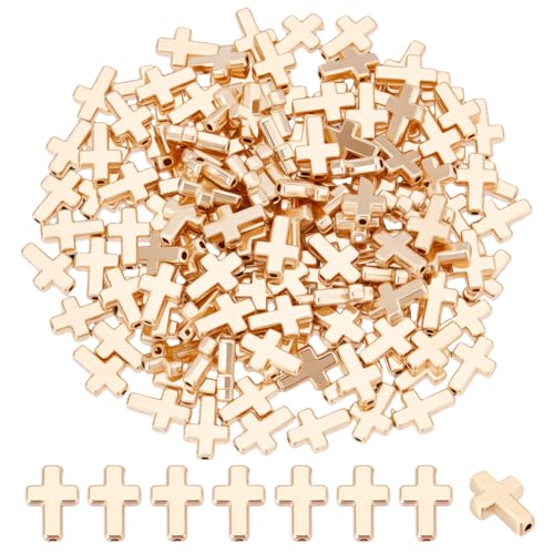 CRAFTYMELODY 440 Stück Goldene Kreuzperlen Kruzifix Kreuz Abstandshalter Kreuz Heiliger Charme Lose Kunststoff Kruzifix Perlen Gebetsperlen Zubehör CRAFTYMELODY 440 Stück Goldene Kreuzperlen Kruzifix Kreuz Abstandshalter Kreuz Heiliger Charme Lose Kunststoff Kruzifix Perlen Gebetsperlen Zubehör von CRAFTYMELODY